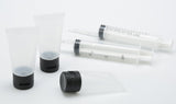 Travel Well 30ml Clear Plastic Empty Bottles with Flip Cap BPA-free Set of 50 With Injector Syringes Travelwell