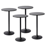 Pearington Round Bar Height Pub Table, Black, 4pk Pearington