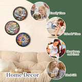 FONNUY Succulents Embroidery Kit for Beginners, Stamped Embroidery Patterns Kits for Adults with Hoop, Easy to Follow Color Thread Needlework, 8'' Hoop (Chubby Leaves)