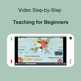 Sutesloly 4 Sets Beginner Embroidery Kits for Adults,Learn Plant Flower Simple Hand Embroidery Starting Sets with Patterns,Basic Easy Stitch Floral Mushroom Learn Embroidery Starter Practice Kit Sutesloly