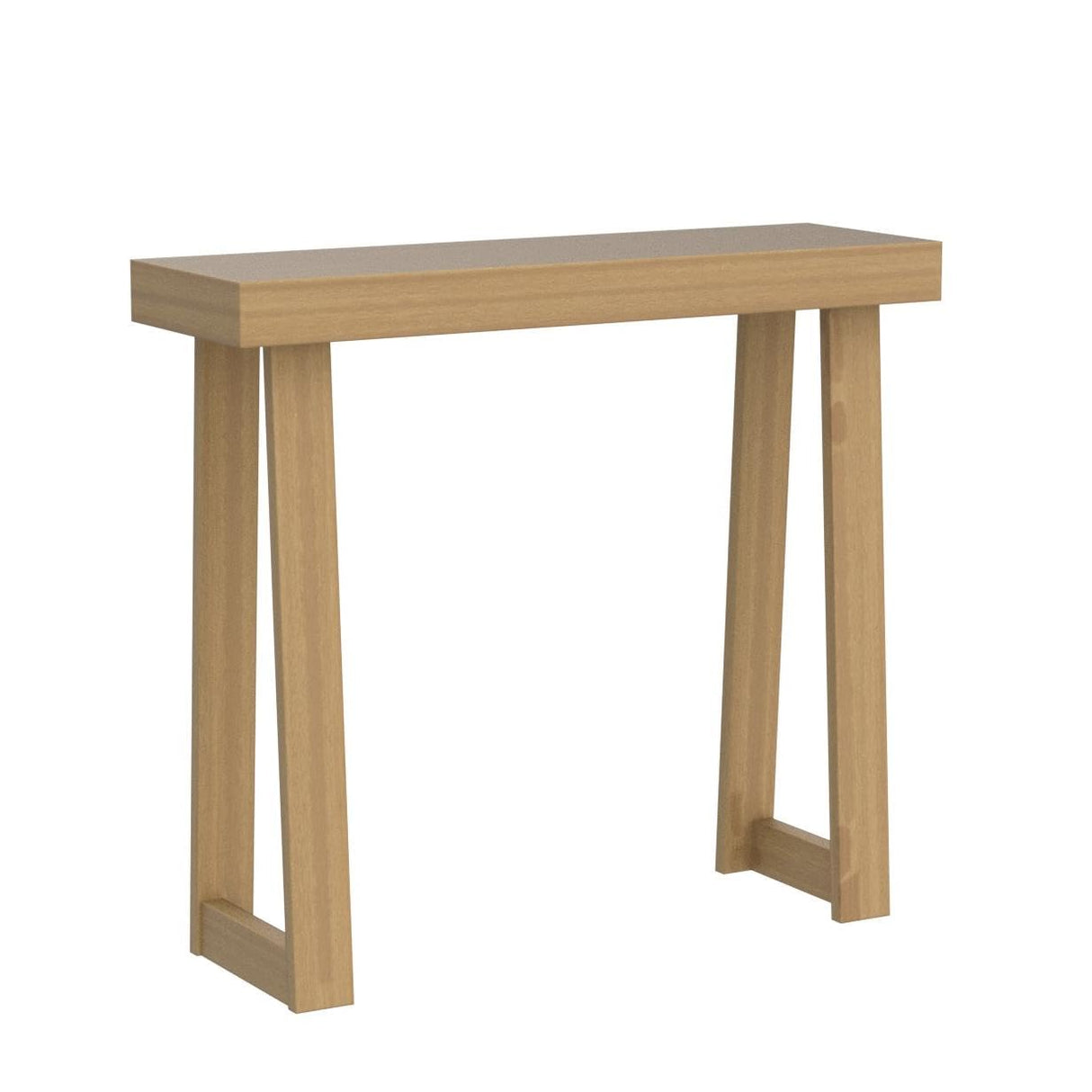 Plank+Beam Solid Wood Console Table, 36 Inch, Sofa Table, Narrow Entryway Table for Hallway, Behind The Couch, Living Room, Foyer, Easy Assembly, Pecan Plank+Beam