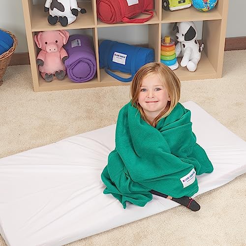 ROLLEE POLLEE Northwest Blue Fleece Sleeping Blanket for Kids - Super Soft Anti-Pill Blanket, Single - Cozy Nap Time Solution for Children Cot, 36" x 48" ROLLEE POLLEE