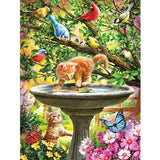 Bits and Pieces 300 Piece Puzzles for Adults Cat Puzzle 3-Pack - 300 Large Pieces 18" x 24" Jigsaw Puzzles, Larry Jones, No 2 Pieces Alike
