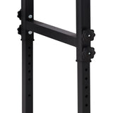 HOMCOM 47" Work Bench with Drawer, Height Adjustable Legs, Bamboo Tabletop Workstation Tool Table on Wheels for Garage, Weight Capacity 1320 Lbs, Black/Natural HOMCOM