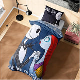 Disney Stitch Duvet Cover and Pillowcase Set, Single or Double Size, Bedroom Accessories for Kids Teens (Black Jack Single) Disney