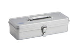 Toyo Steel T-320-SL Trunk Shape Steel Tool Box 33.3 x 13.7 x 9.5 cm Silver Toyo