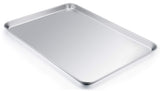 TeamFar Baking Sheet, 20’’×14’’×1’’, Cookie Sheet Half Sheet Baking Pans Stainless Steel, Non Toxic & Healthy, Heavy Duty & Thick Gauge, Mirror Finish & Dishwasher Safe - 2 Piece TeamFar