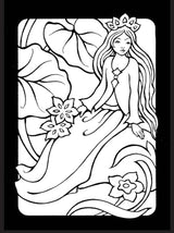 Fairy Princesses Mini Stained Glass Coloring Book (Dover Little Activity Books: Fantasy) Dover Publications