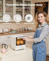 VEVOR Sublimation Oven Machine, 13 Qt, Fits 20oz Tumblers, with 1 Heat Air Gun, 50 Shrink Films, 1 Tape and 2 Heat Gloves, Oven for Sublimation Blank Tumblers, Mugs, Bowls, Off-White VEVOR