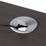 Bush Business Furniture Arrive 72W x 30D Reception Desk with Counter and Mobile File Cabinet in Storm Gray Bush Furniture