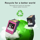 SAILNER Remanufactured Ink Cartridge Replacement for HP Ink 67 67XL 67XXL Ink Cartridge Black/Color Combo Pack for DeskJet 4155e 2755e 4155 2700 Envy 6055 Printer (1 Black, 1 Tri-Color, 2 Pack) SAILNER