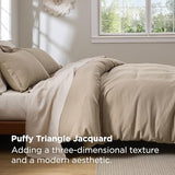 Bedsure Luxury Waffle Duvet Cover King Size - Textured Duvet Cover Set, Soft, Breathable Bedding Set (104"x90") with 2 Pillow Shams for All Season, Khaki, Comforter Not Included Bedsure