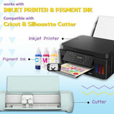 HTVRONT Heat Transfer Paper for T Shirts 20 Sheets, 8.5" X 11" Printable Heat Transfer Vinyl, Vivid Color & Durable Iron on Transfer Paper for Dark Fabric HTVRONT