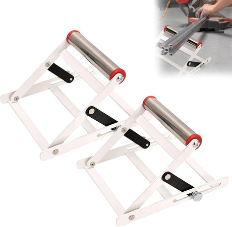 YUERUI 2Pc Adjustable Cutting Machine Support Frame, Table Saw Stand Height Adjustable, Metal Cutting Machine Work Support Stand, Cutting Machine Attachment, Suitable for Farm Outdoor Labor Production YUERUI