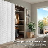 CHICOLOGY Sliding Door Blinds, Blinds for Sliding Glass Doors, Sliding Glass Door Blinds, Vertical Blinds for Patio Doors, Room Divider, Hexagon, W:46-86 x H: 0-96 inch CHICOLOGY