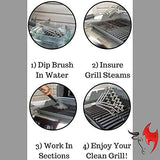 Kona Safe/Clean Grill Brush - Bristle Free BBQ Grill Brush for Outdoor Grill- 100% Rust Resistant Stainless Steel Barbecue Grill Cleaner - Safe for Porcelain, Ceramic, Steel, Cast Iron, Grilling Gift Kona