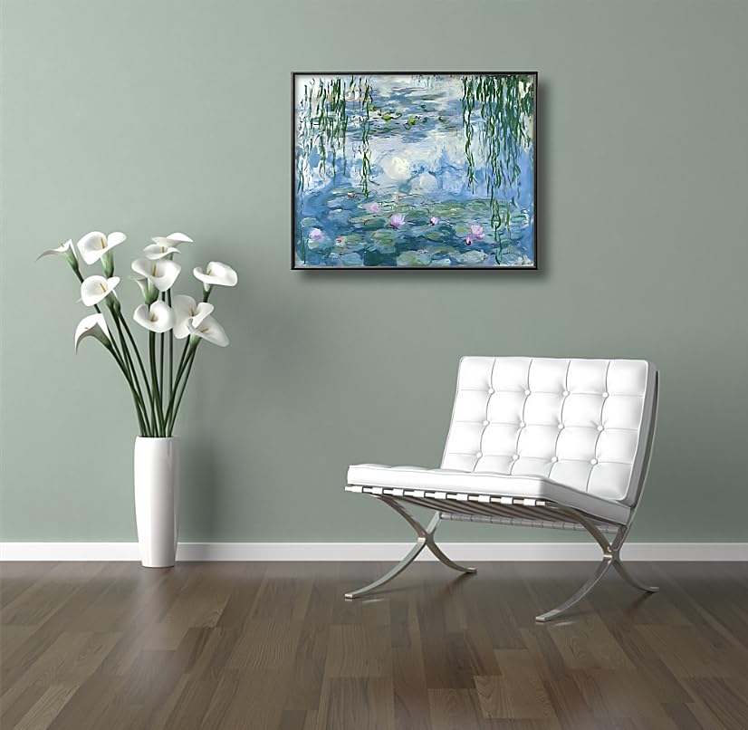 NIHO-JIUMA Diamond Painting Kits Monet's Water Lilies, 5D DIY Full Drill Diamond Art Gift for Adults, Home Decoration (30 X 40 cm / 12 X 16 inches) NIHO-JIUMA