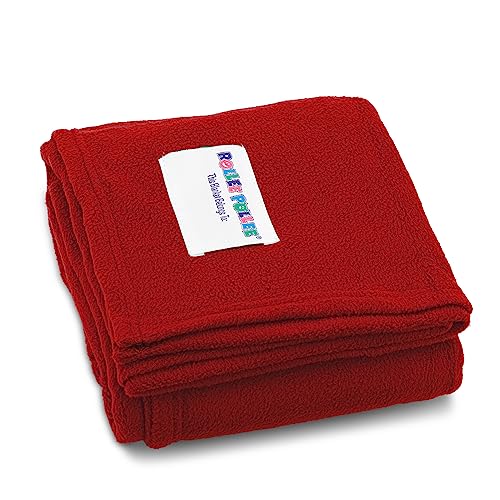 ROLLEE POLLEE Northwest Red Fleece Sleeping Blanket for Kids - Super Soft Anti-Pill Blanket, Single - Cozy Nap Time Solution for Children Cot, 36" x 48" ROLLEE POLLEE