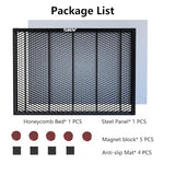 Skouphy Honeycomb Laser Bed for Falcon A1 Laser Engraver with Aluminum Panel,Suction Magnets, Honeycomb Platform for Laser Engraving and Cutter Machine (18.1 * 13.6 in) Cregrant3D
