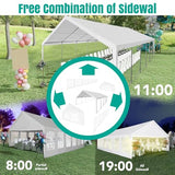VOYSIGN Party Tent 20X40ft Heavy Duty Large Outdoor Canopy White Event Shelter Gazebo Carport for Parties Wedding VOYSIGN