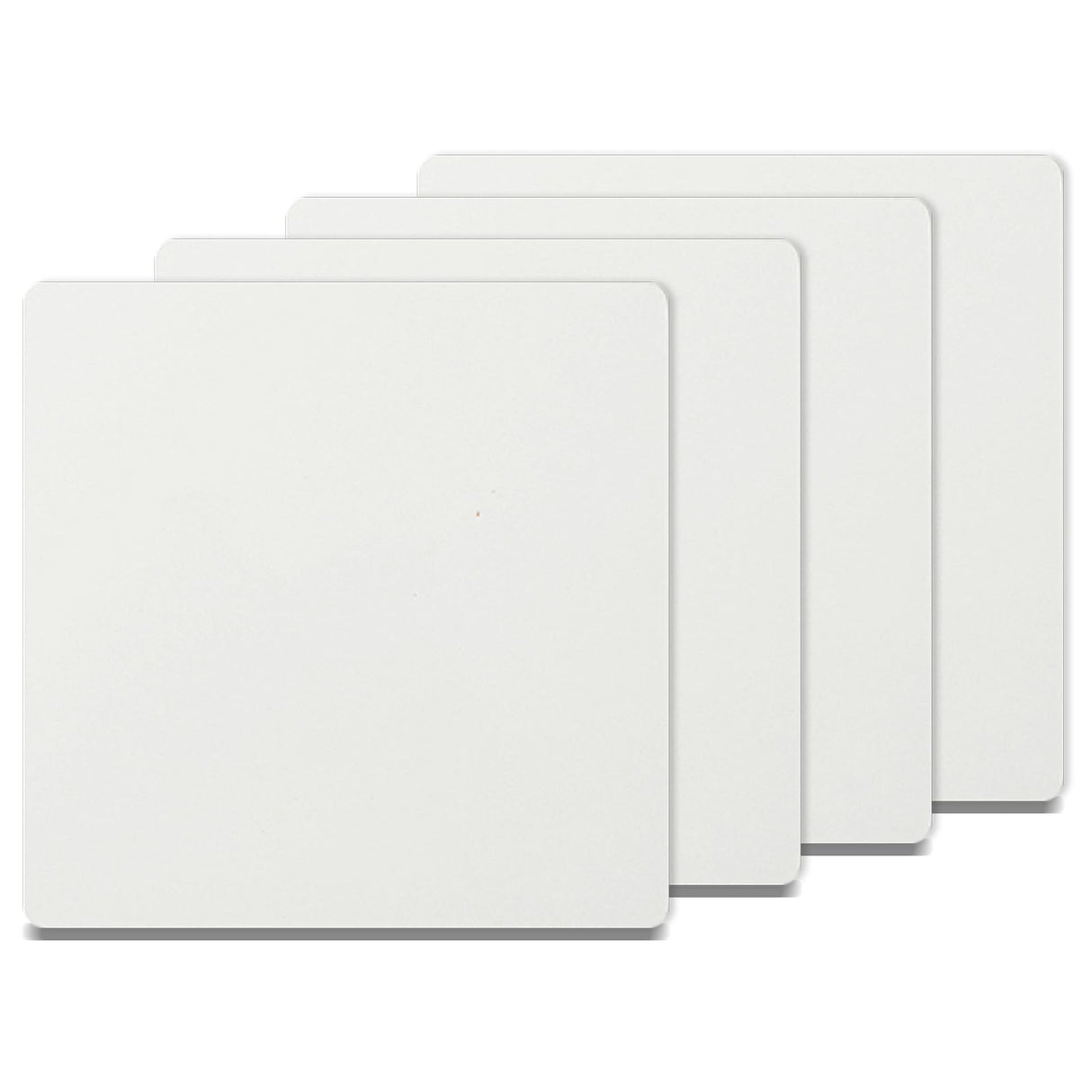 PYD Life 4 Pack Sublimation Photo Frame Home Decor Blanks 10" x 10" Square 0.6 Inch Thickness MDF Hardboard White Wall Hanging with Stand for Heat Press Machine Heat Transfer PYD Life