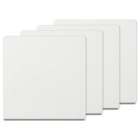 PYD Life 4 Pack Sublimation Photo Frame Home Decor Blanks 10" x 10" Square 0.6 Inch Thickness MDF Hardboard White Wall Hanging with Stand for Heat Press Machine Heat Transfer PYD Life