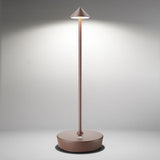 SHANGCAI Cordless Table Lamps Rechargeable, 6000mAh Battery Operated LED Desk Lamp Outdoor Waterproof Portable Touch Dimmable Table Night Light for Patio Restaurant Dining Home Rust SHANGCAI