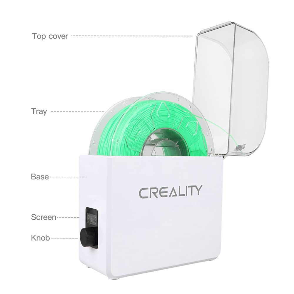 Original Creality Filament Dryer Box Dry Dehydrator Holder Keeping Dry for Ender 3 V2, CR10 CR10S and Other 3D Printer Filament Storage (US Plug) - WoodArtSupply