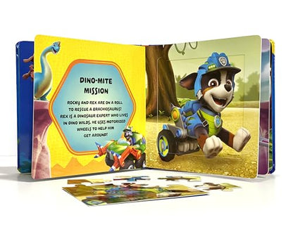 Paw Patrol Dino Rescue My First Puzzle Book - Jigsaw Puzzles for kids, 10-page board book, 5 puzzles to enjoy