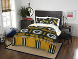 Northwest NFL Green Bay Packers Bed in a Bag Set, Full, Rotary Northwest