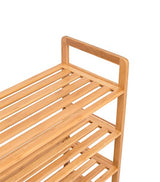 BIRDROCK HOME Free Standing Bamboo Shoe Rack | 6 Tier | Wood | Closets and Entryway | Organizer | Fits 18 Pairs of Shoes BIRDROCK HOME