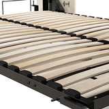 Bestar Lumina 68W Queen Murphy Bed in White Chocolate, Sleeping Arrangement for Multipurpose Room Bestar