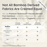 Bambaw 100% Viscose Derived from Bamboo Sheets Queen Size Deep Pocket Set – 4pcs Hotel Luxury Bedding Set, Fits Up to 16'' with Elastic Corner Straps, Ultra Soft Cooling Sheets Queen Size (Sea Glass) Bambaw