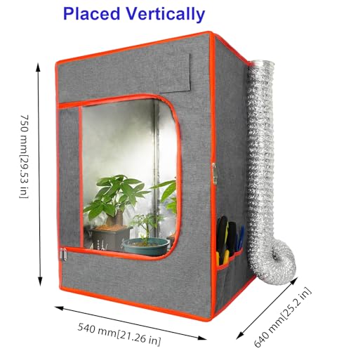 Upgraded Dual-Placement 3D Printer Enclosure Small Grow Tent with Smart Control Ventilation Fan Exhaust kit Compatible with BambuLab A1,A1 Mini, Ender 3 V3 SE/KE Protective Cover Tent DORUNDEA