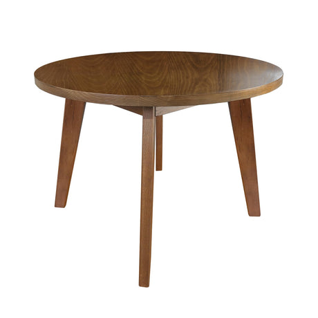 American Trails Genuine 100% Hardwood Round Coffee Table - Hand-Wiped Walnut American Trails