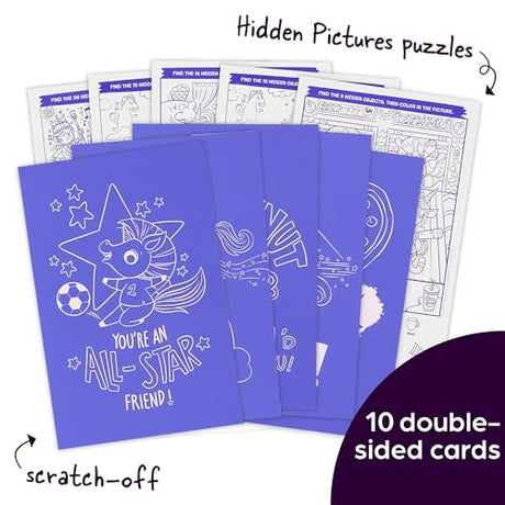 Scratch-and-Play Unicorn Hidden Pictures (Highlights Fun to Go) WoodArtSupply