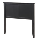 Giantex Adjustable Black Wood Headboard for Twin Beds – Sturdy Flat Panel with Modern Design Giantex