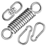 MEICOCO Heavy Bag Hanger, Heavy Bag Spring for Heavy Bag, Punching Bag Hanger Set with Carabiners and Spring for Punching Bags, Hammock up to 450lbs MEICOCO
