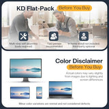 LUXOAK Twin Murphy Bed with Built-in Charging Station and Storage Drawer, Farmhouse Foldable Cabinet Bed for Guest Room, Apartment or Home Office, White LUXOAK