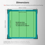 UniTak3D Honeycomb Laser Bed 300 x300 mm Working Table for S1/RAY5 Engraver,Fast Heat Dissipation and Desktop Protection with Aluminium Plate(Working Area:10.245x10.24in) UniTak3D
