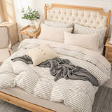 PURE ERA Jersey Knit 4pc Bed Sheet Set 100% T-Shirt Heather Cotton Super Soft Comfy Breathable Fits Mattress Up to 20" Extra Deep Pocket (Heather Beige, King) PURE ERA