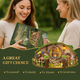 DIY Miniature House Kit - Wooden 3D Puzzles Blind Box Design, Stress-Relieving Craft for Teens & Adults, Dollhouse Kit Gift & Home Decor