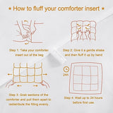 NTBAY Twin Comforter - Down Alternative Duvet Insert, All Season Bedding Quilted with Corner Tabs, Machine Washable, Soft Comforter Only, White NTBAY