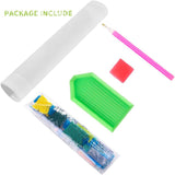 COGNOO Minimalistic Room Diamond Art Painting,Romantic Diamond Art Painting,Painting of a Couple Walking in The rain,Glowing Lights,Colorful Muralist,Romantic Scenery, COGNOO