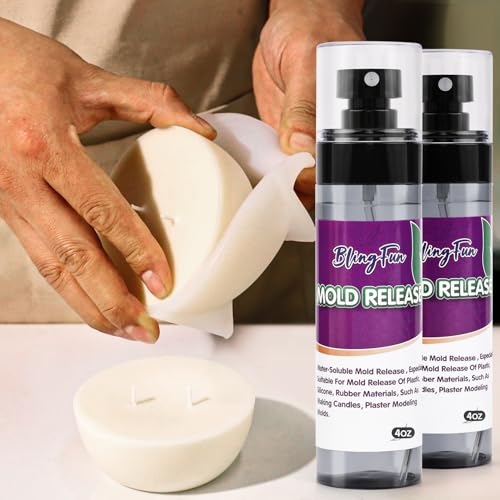 Pachsi 4Oz Mold Release Spray for Candle Making and Epoxy Resin, Fast-Drying Silicone Oil Releaser, Non-Stick Professional Mold Release Agent, Promotes Mold Longevity, Withstands High Temperature