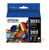 EPSON 202 Claria Ink High Capacity Black & Standard Color Cartridge Combo Pack (T202XL-BCS) Works with WorkForce WF-2860, Expression XP-5100 Epson