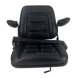 YILIKISS Universal Adjustable Forklift Seat with Safety Belt and Armrest,Adjustable Backrest Tractor Seat Replacement for Tractor Excavator, Skid Loader, Backhoe Dozer Telehandler YILIKISS