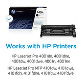 HP 148A Black Laserjet Toner Cartridge | This Cartridge Works Laserjet Pro 4001, MFP 4101 | W1480A HP