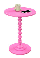 Convenience Concepts Palm Beach Spindle Table, Pink Convenience Concepts