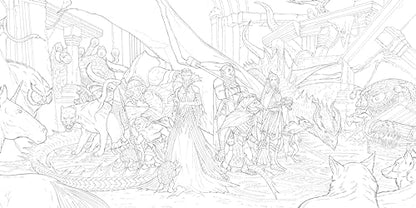 The Dungeons & Dragons Coloring Book: 80 Adventurous Line Drawings